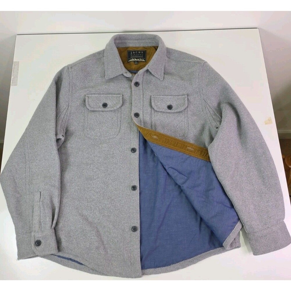 Jachs NY Wool Chore Barn Jacket Shacket Mens Workwear Hurricane Style XL
